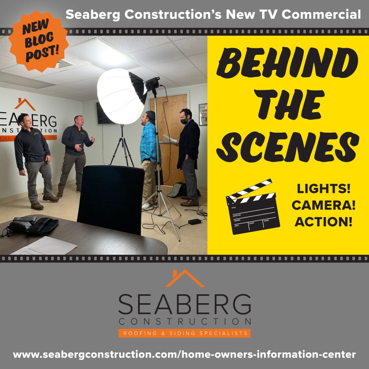Seaberg Construction Blog: Seaberg Construction TV Commercial Behind the Scenes