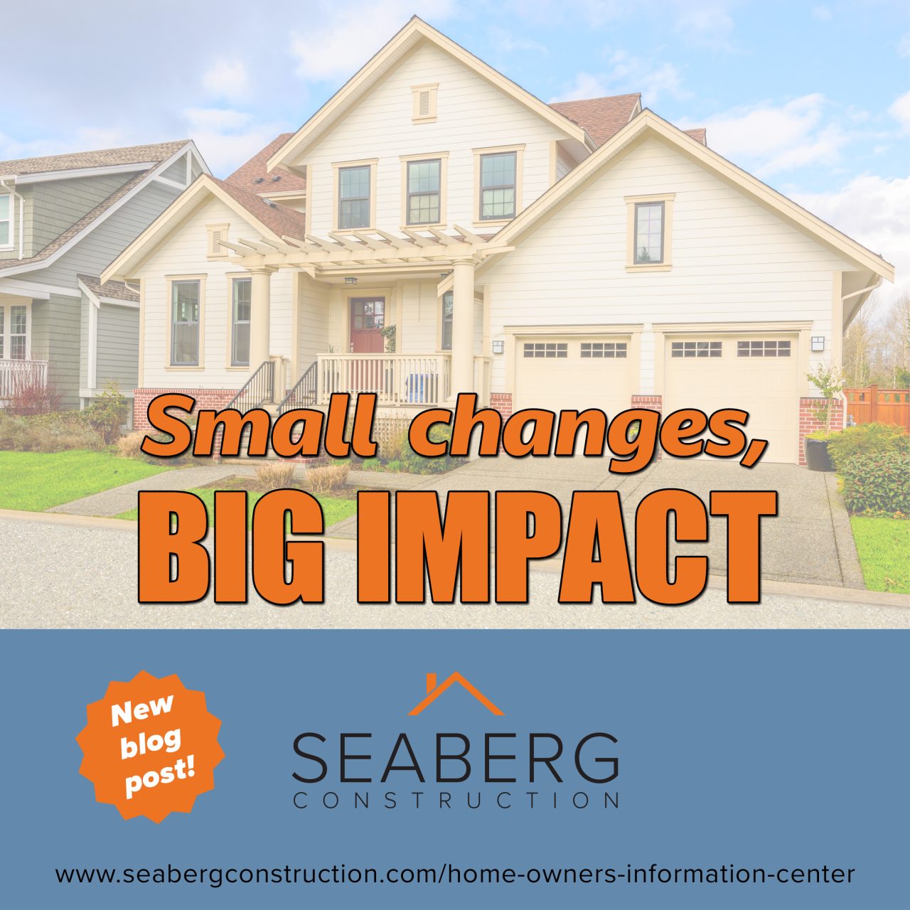 Seaberg Construction Blog: Small Changes Big Impact, affordable renovations, curb appeal ideas, exterior lighting, exterior renovations, front door upgrades, home hardware upgrades, landscaping ideas, mailbox designs, modern curb appeal, outdoor furniture, pressure washing tips, small home upgrades, window shutters