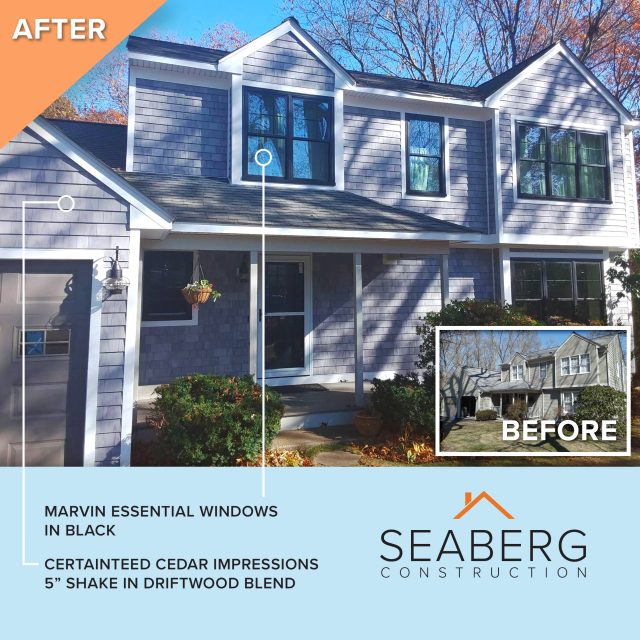 CertainTeed individual 5 inch shakes driftwood blend, 5 star certainteed siding company, siding in rhode island, vinyl siding, vinyl looks like wood, cedar impression certainteed