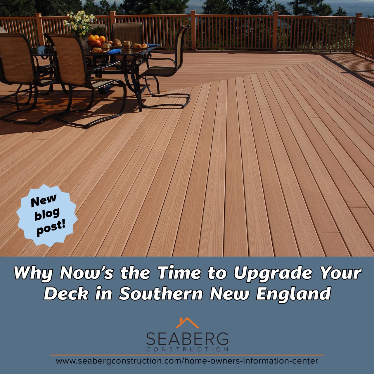 deck builder Rhode Island, deck upgrades New England, outdoor living RI, composite decking, custom decks MA, summer home improvements, PVC decking, deck design ideas, deck renovation CT, coastal deck construction