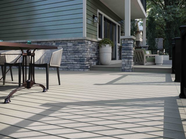 Rhode Island decking, deck builder RI, Trex composite decking MA, low-maintenance decks New England, 2026 home improvement trends, CT exterior renovations, Trex Biscayne, SunComfortable technology, sustainable decking, Seaberg Construction