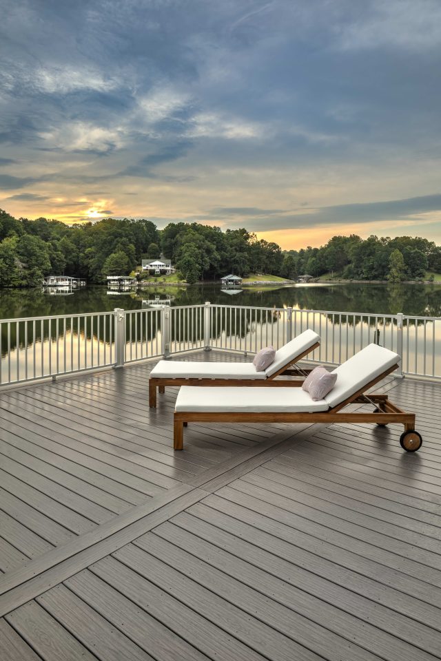 Rhode Island decking, deck builder RI, Trex composite decking MA, low-maintenance decks New England, 2026 home improvement trends, CT exterior renovations, Trex Biscayne, SunComfortable technology, sustainable decking, Seaberg Construction